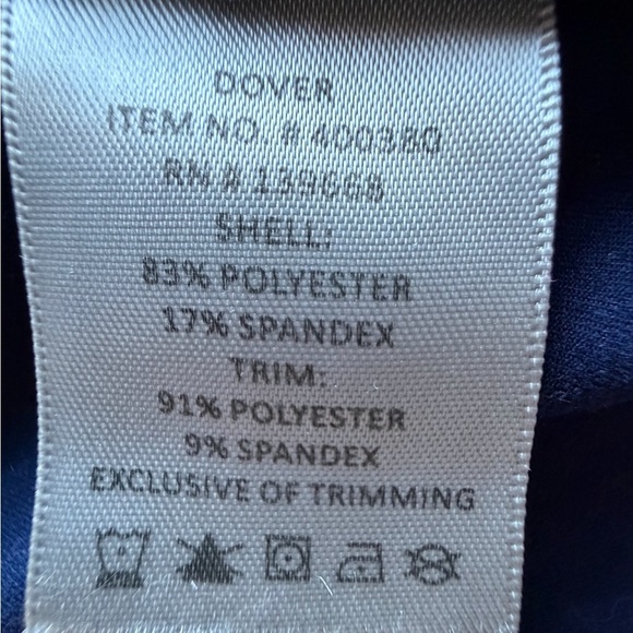 Dover Dark Blue Kids Zip-Up Athletic Hoodie Small - Picture 2 of 2